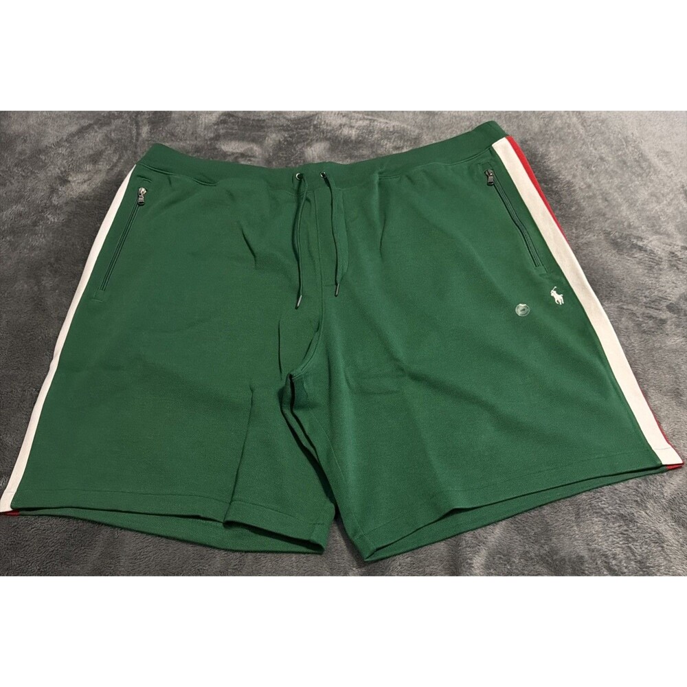 5XB POLO RALPH LAUREN Men's Green/red/white Shorts